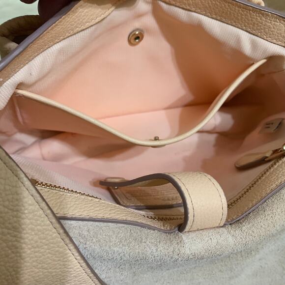 COACH DAKOTAH Apricot Leather Small Whipstitched Flap Saddle Crossbody 34397 - Picture 11 of 15